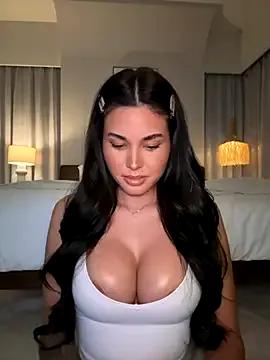 Lizhush_ — Top off and cream boobs